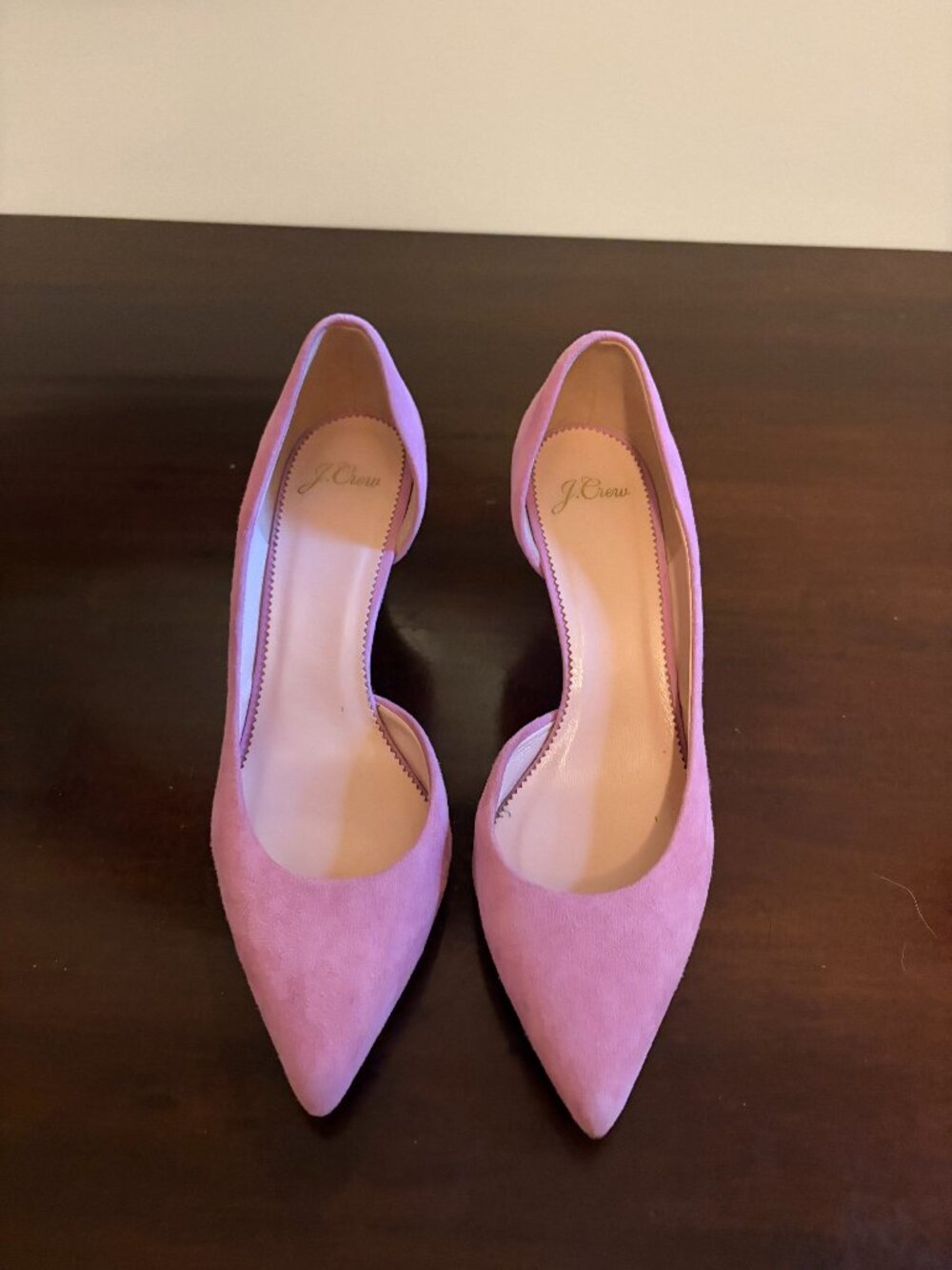 J. Crew Lucie Suede Pumps in Pale Guava, Size 8.5